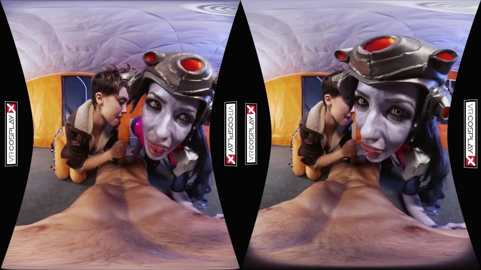 Deux personnages de Overwatch sur votre bite en 3D