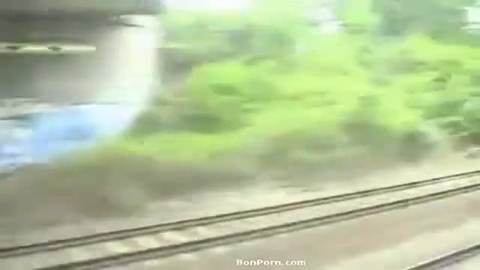 Fellation dans un train