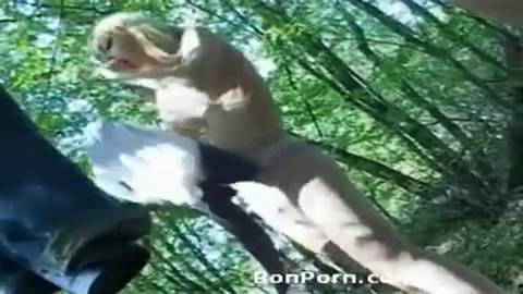 Des coquines bi tirées en forêt